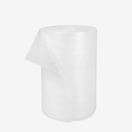 Laminat aus PE-Schaum 0,8 mm und Luftpolsterfolie, 120 cm x 50 lfm, auf Rolle gewickelt