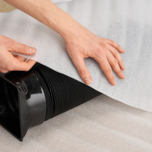 Polyethylenschaum PE 5 mm in Rollenform – im Einsatz gezeigt