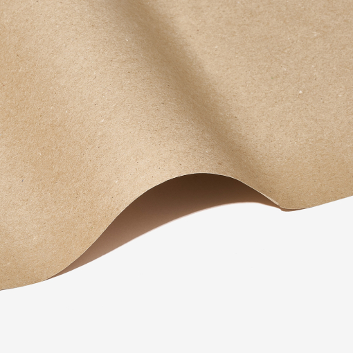 Nahaufnahme der Struktur von braunem Verpackungspapier.