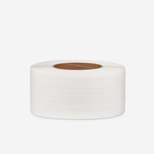 Polypropylen-Umreifungsband mit 19 mm Breite – zum Umreifen und Sichern von Ladungen.