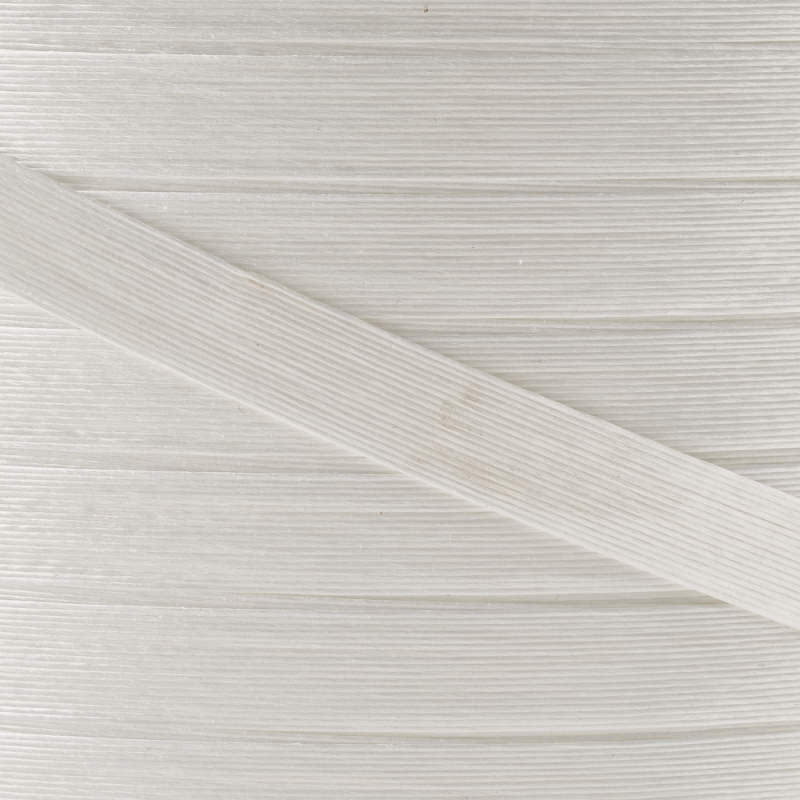 Nahaufnahme der Struktur des Polyesterbands zum Umreifen von Ladungen.