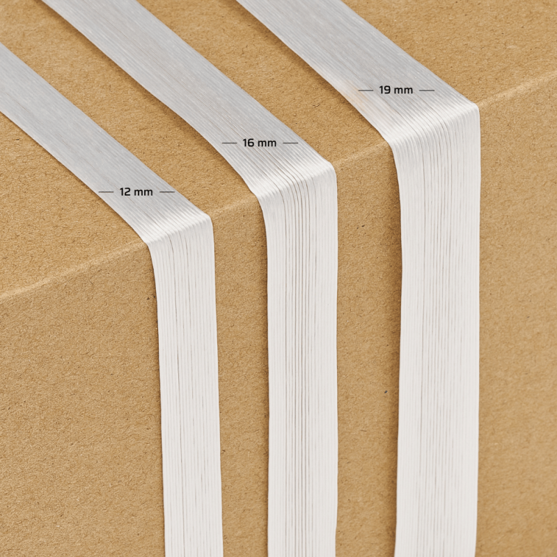 Vergleich von Polyesterbändern – eine universelle Lösung für das Verpacken von Kartons und Paletten.