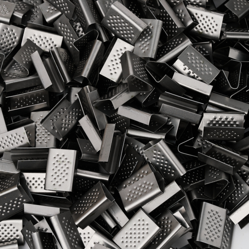 Metallclip für 13 mm Spanngurt – Karton