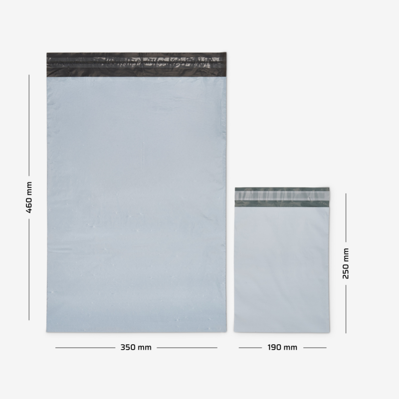 Versandbeutel aus Folie mit Maßen – Vergleich