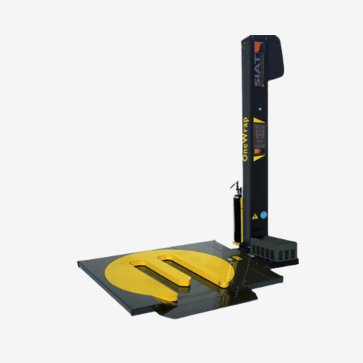 Halbautomatischer Palettenwickler Siat OneWrap - zusätzliche Ansicht auf grauem Hintergrund