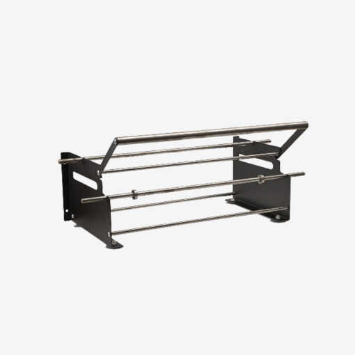 Tischabroller für vorgeschnittenes Packpapier und Seidenpapier, Modell MALTA – auf grauem Hintergrund