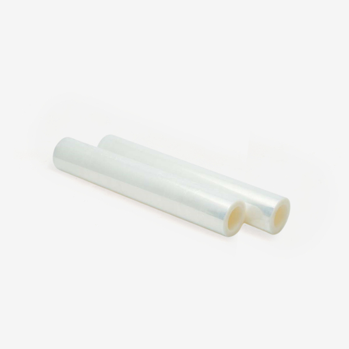 Transparente Stretchfolie 3 kg, 50 cm (23 µm) – ohne Kernhülse auf grauem Hintergrund