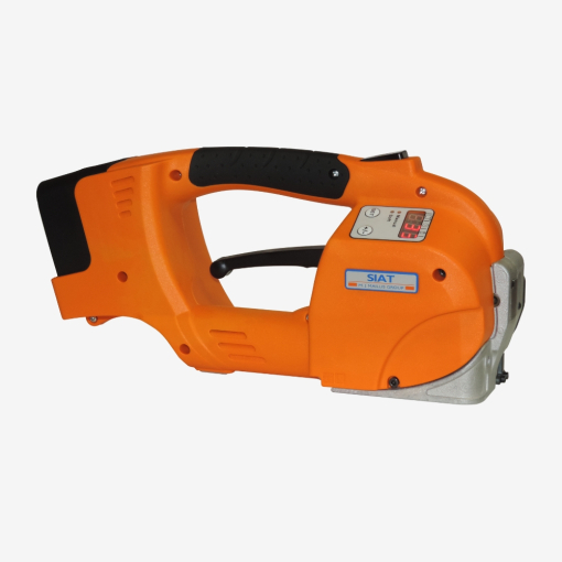 Akku-Umreifungsgerät für PP-/PET-Bänder GT-Smart+ auf grauem Hintergrund dargestellt