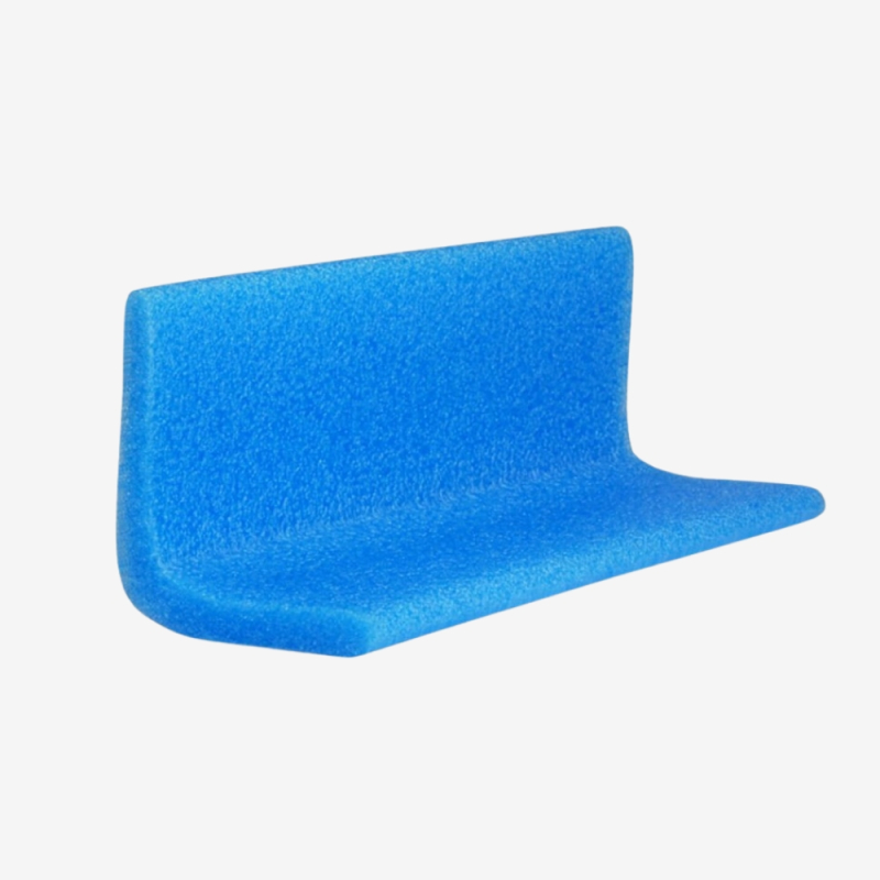 Blauer L-Schutzprofil aus Polyethylenschaum