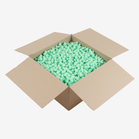 Skropak - umweltfreundliches Füllmaterial, grüne Sternchen, 200 Liter