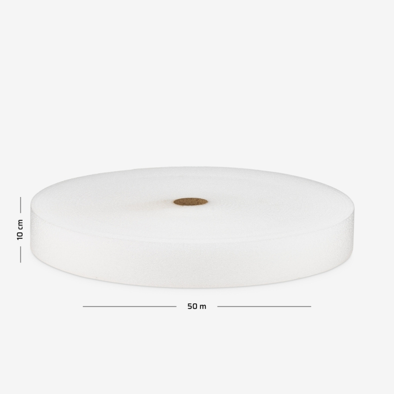 Dehnungsfugenbänder 8 mm, Länge 50 lfm, auf Rolle gewickelt, mit aufgedrucktem Maß