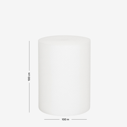 Luftpolsterfolie auf Rolle B1– Nahaufnahme der Luftblase