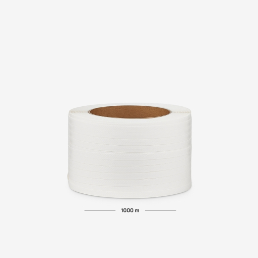 Mobiler Abroller für Umreifungsband - ausgestattet mit praktischem Haltegriff und Rollen.