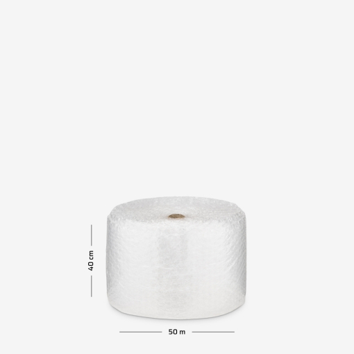 Fill & Wrap Luftpolsterfolie mit großen Noppen 40 cm mit Abmessungen