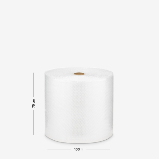 Luftpolsterfolie B4, dreischichtig, im Einsatz – Schutz einer Couch.