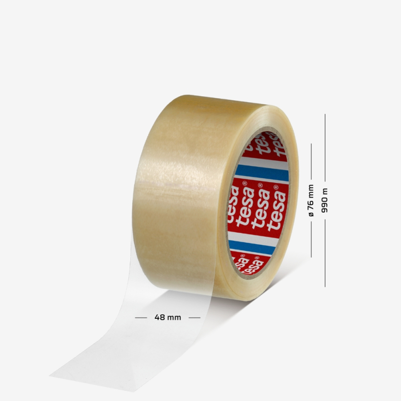 Transparentes Verpackungsband 4263 PV7, 48 mm breit, 990 m lang, mit 76 mm Kern.