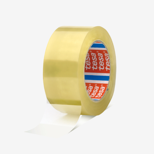 Selbstklebendes Band TESA® 4280 PV0 transparent mit 48 mm Breite.