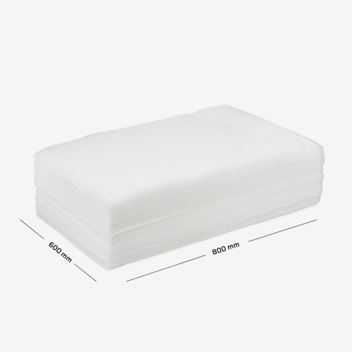 Oberflächenstruktur eines Polyethylenschaum-Bogens 1 mm.