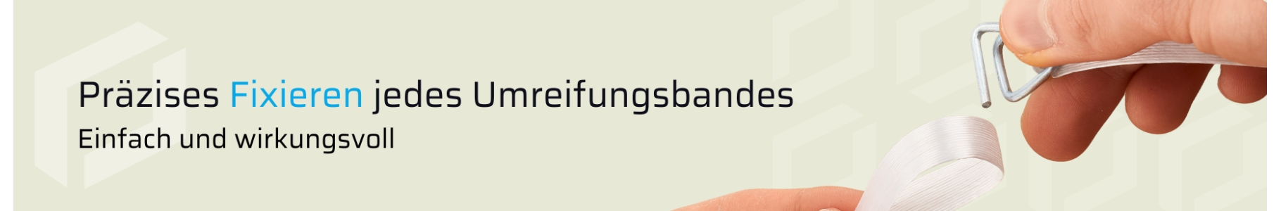 Umreifungsklemmen für PP-Band | verpackes.com - Sicher verpacken!